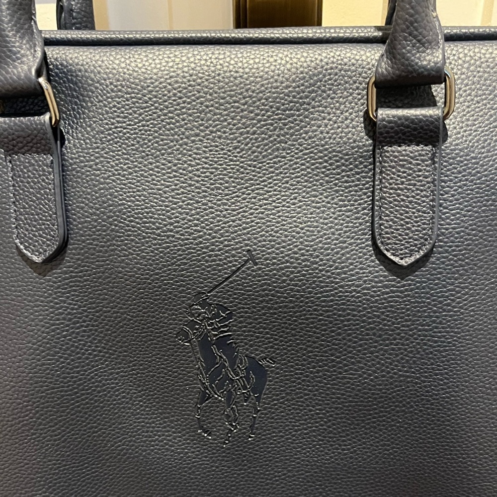 ralph lauren polo Navy duffle bag Brand New gym bag w straps! Crossbody laptop - Picture 7 of 14